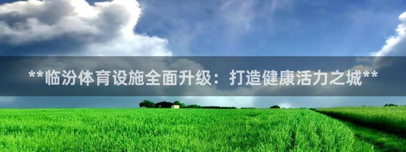 意昂3娱乐：**临汾体育设施全面升级：打造健康活力之