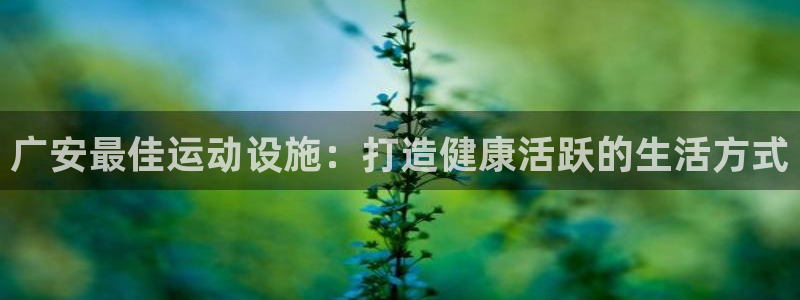 意昂3科技：广安最佳运动设施：打造健康活跃的生活方式