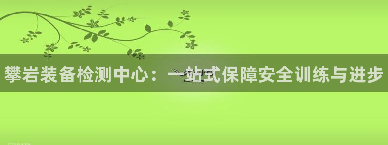 意昂体育3平台：攀岩装备检测中心：一站式保障安全训练